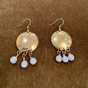 Moon Earrings with Beads